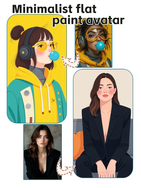 Простой плоский аватар