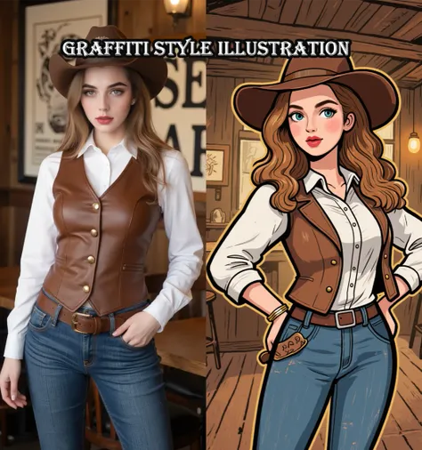 그래피티 스타일 일러스트레이션