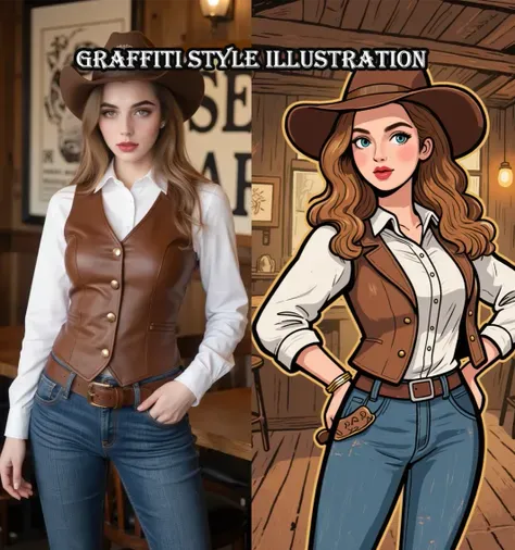 Graffiti style illustration