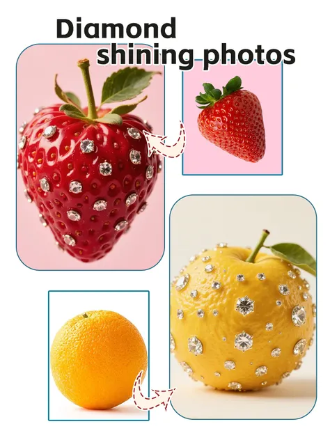 Efek berkilauan berlian