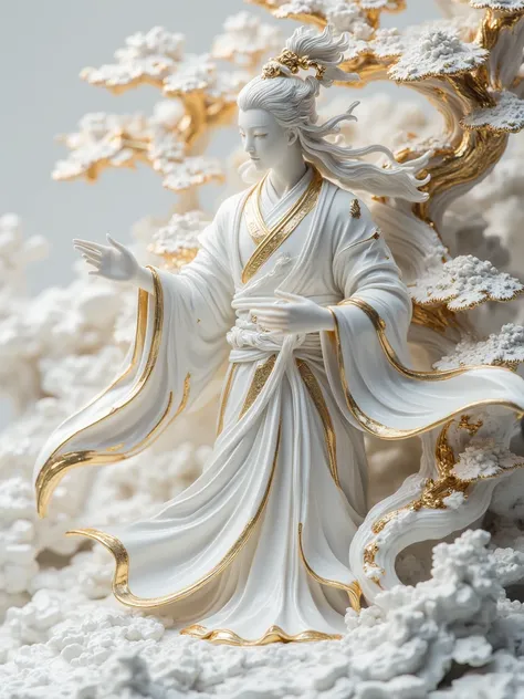 Platinum marble gold foil material v1