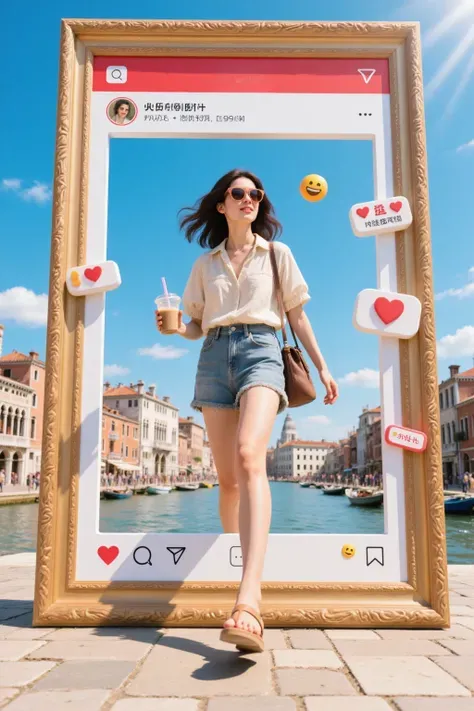 Sozialen Medien Tourismus Stil