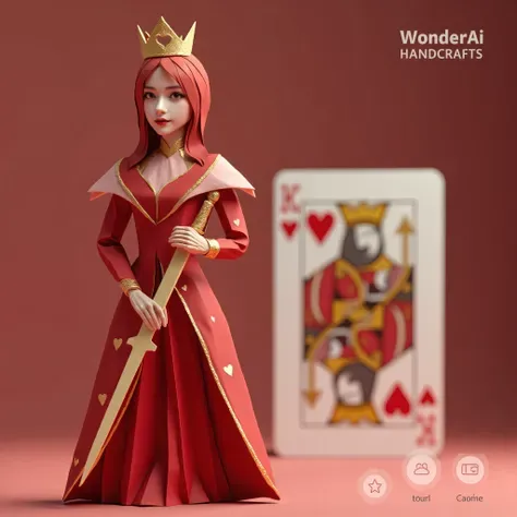 Seni origami kartu remi