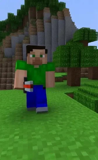 Wan2.1 T2V 14B Gameplay style of Minecraft 1.0