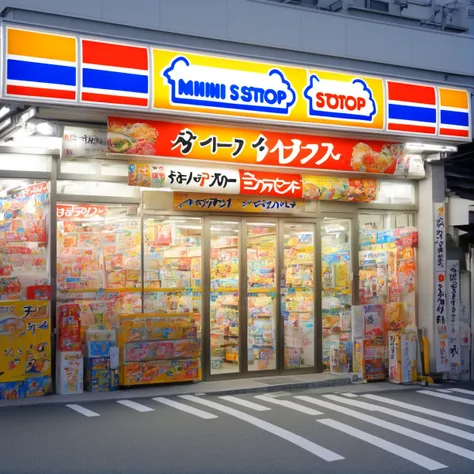 コンビニの外観M SDXL