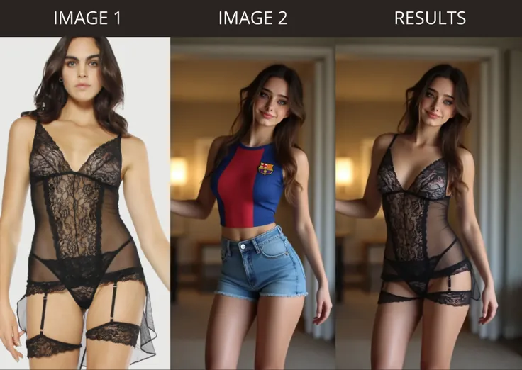 参考写真を使って服を変更する.