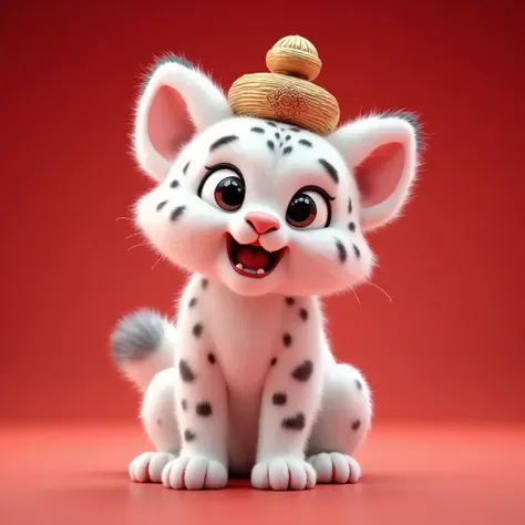 Einfaches Design von flauschigen Tierformen