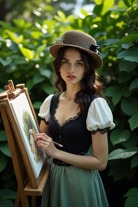 A photo，Generate a unique Flower Field Girl based on the provided photo