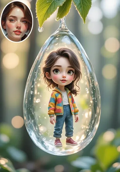Hình ảnh nhỏ trong giọt nước