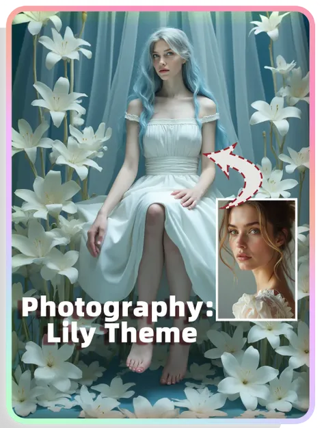 AI摄影:百合写真