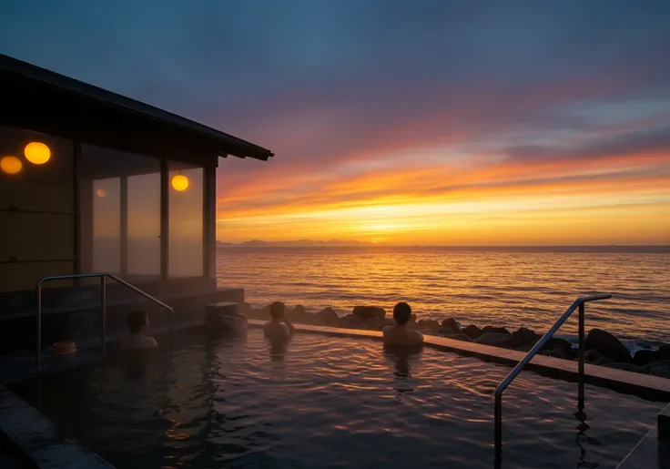 Hot spring with ocean view【Illustriou】 v1