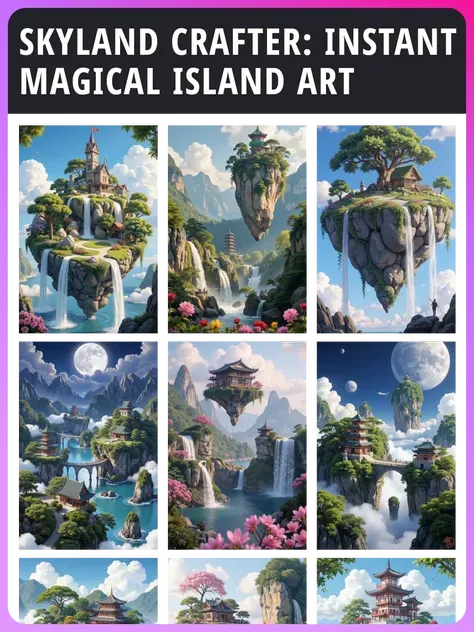 Artesão do Skyland: Arte Mágica Instantânea da Ilha
