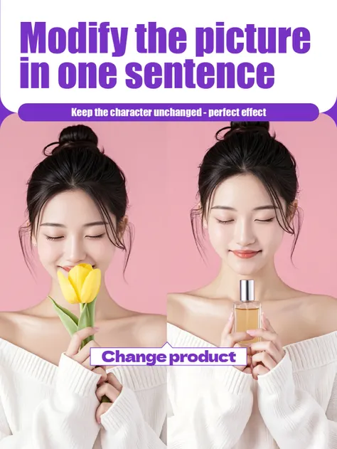 Powerful image editing instructions enable it to be edited in almost any language. Give it a clear instruction each time.