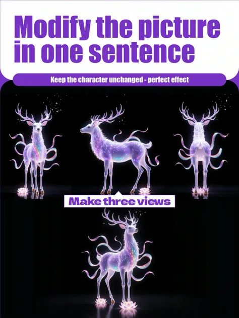 Powerful image editing instructions enable it to be edited in almost any language. Give it a clear instruction each time.