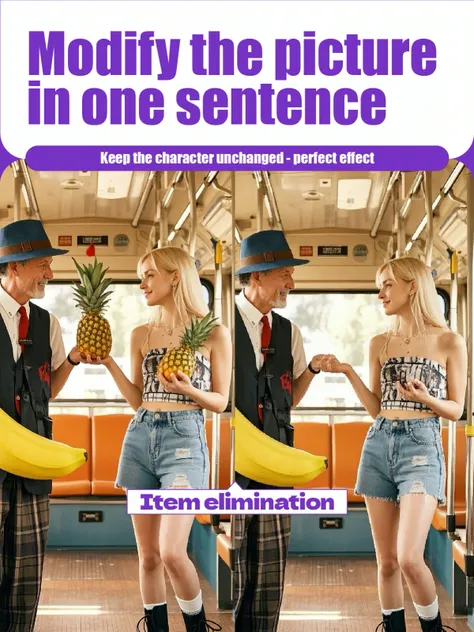 Powerful image editing instructions enable it to be edited in almost any language. Give it a clear instruction each time.