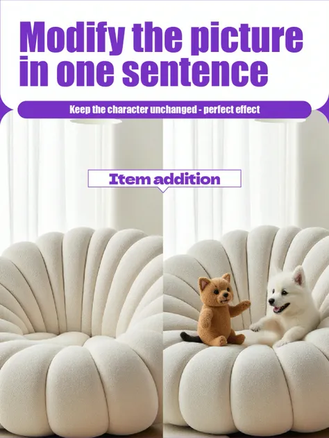 Powerful image editing instructions enable it to be edited in almost any language. Give it a clear instruction each time.