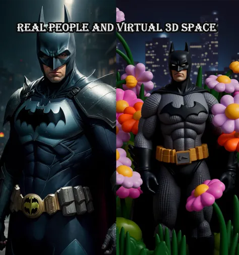 Personnes réelles et espace 3D virtuel 💫