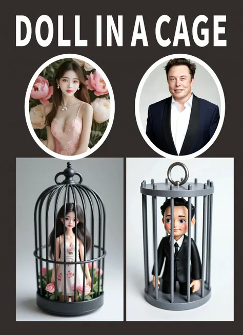 Boneca em uma gaiola