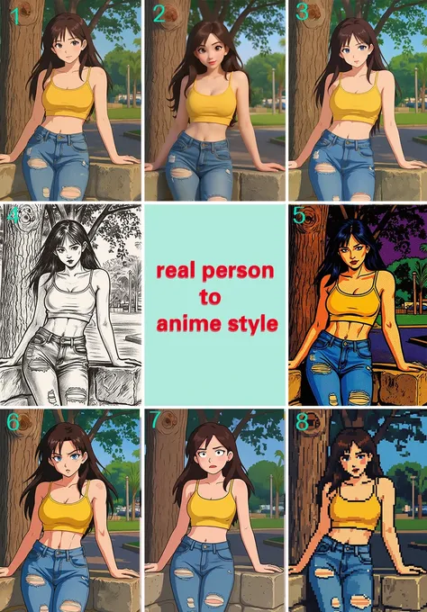 Konvertierung des Bildstils (echte Person in Anime-Stil)