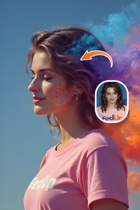 환상적인 컬러 연기 머리🌈