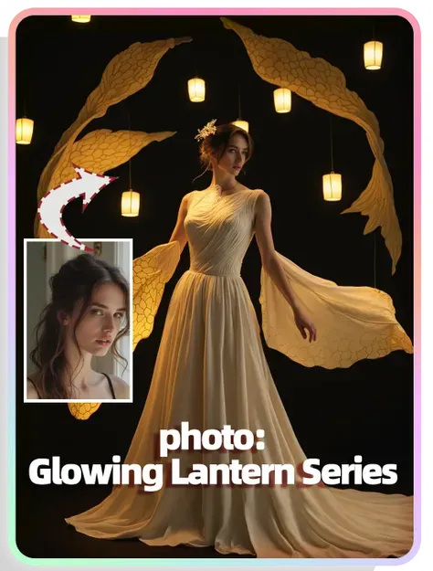 AI Photo：Glowing Lantern Series