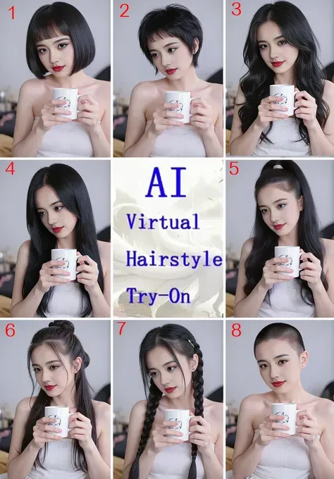 Coba Gaya Rambut Virtual AI