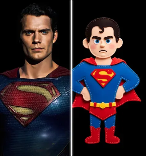 Flat felt cartoon style 🧶