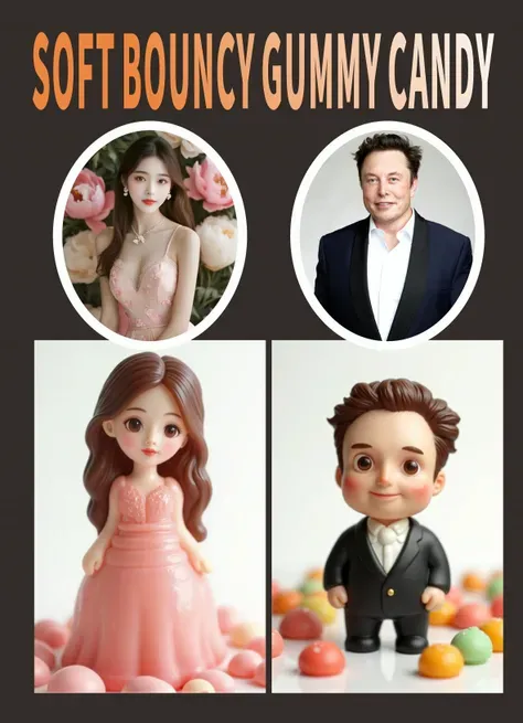 Morbida caramella gommosa rimbalzante