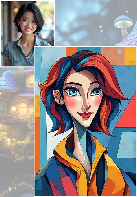 Kübist tarzı portre