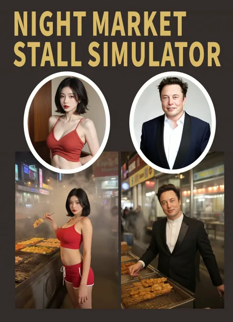 Night market stall simulator