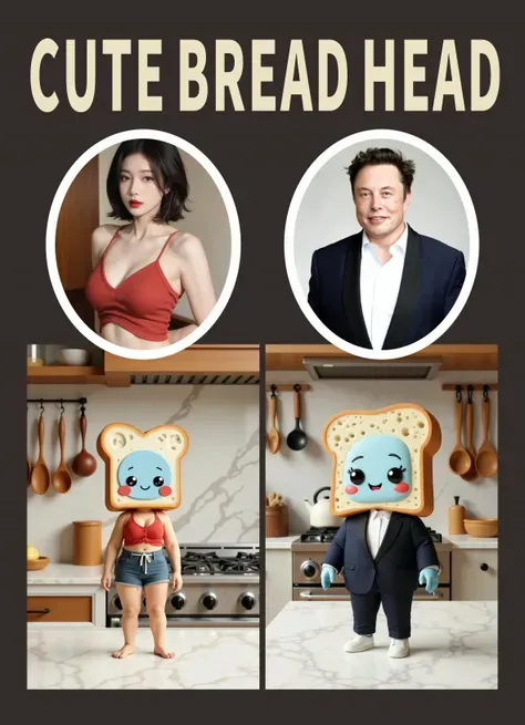 น่ารักหัวขนมปัง