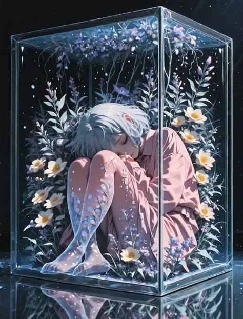 Atrapado dentro de una caja de cristal