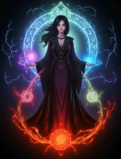 Phù thủy với vòng phép thuật