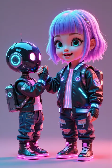 Glimmer - The Cute Cyberpunk Chibi