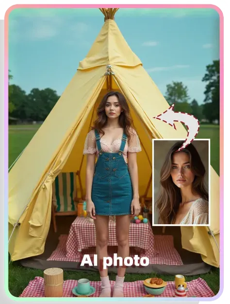 Potret Tema AI:Jejak Kemah Musim Panas