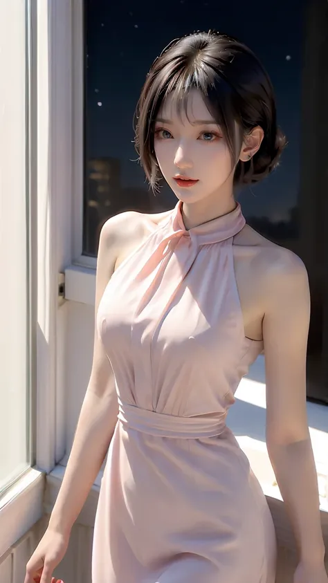 粉色露肩輕盈洋裝 2025_7_4