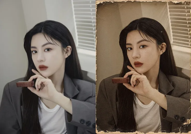 古い写真スタイルに変換する