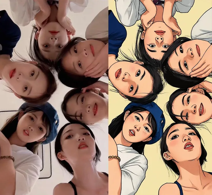 AI filter: Korean comic style