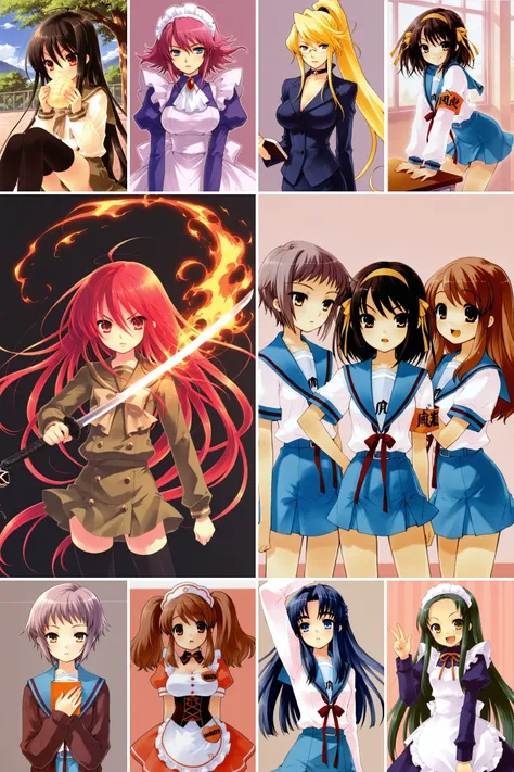 Shakugan no Shana/灼眼的夏娜，涼宮ハルヒの憂鬱 -Itou Noizi/伊东杂音 - Artist Style illustrious XL_v1.0