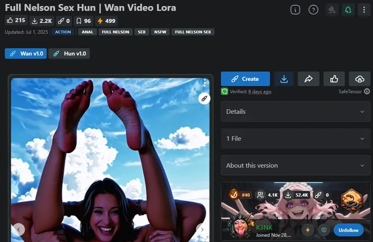 Full Nelson ??? Hun | Wan Video Lora Wan v1
