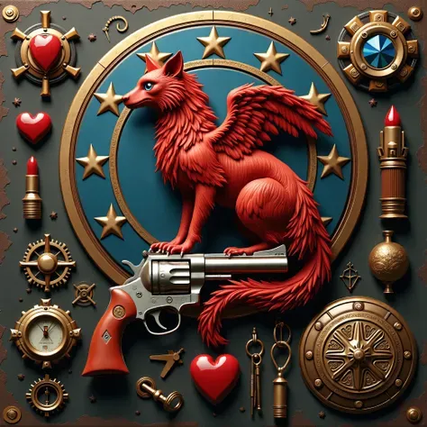 Projeto de emblema steampunk