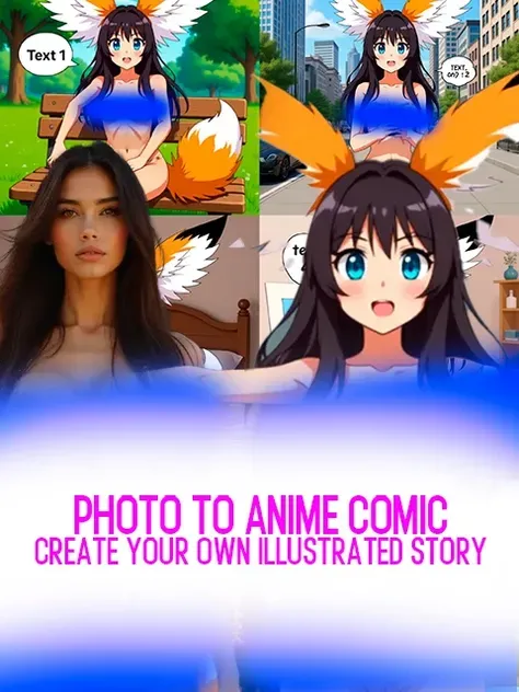 사진을 애니메이션 만화로 변환하기 - 자신만의 일러스트 스토리 만들기