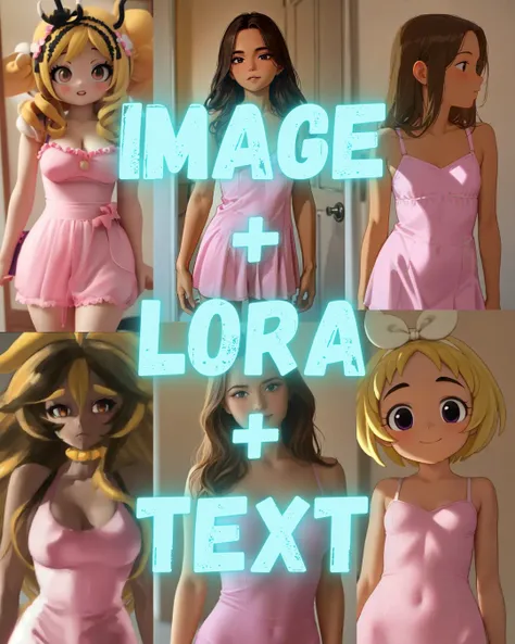 imagem + LoRA + texto