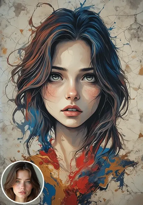 Portrait d'art de rue