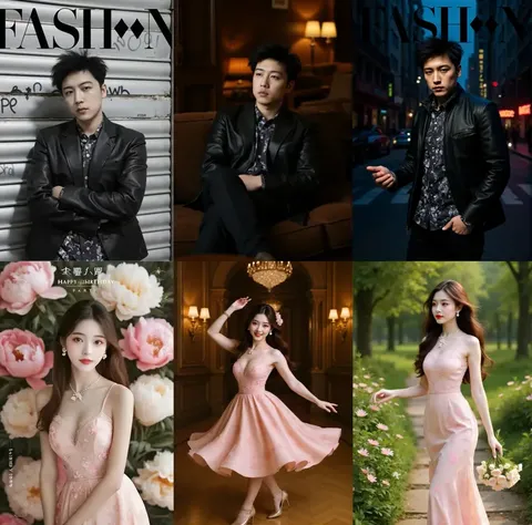 Two consistent random photos