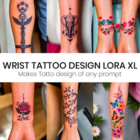 wrist tattoo design lora xl 