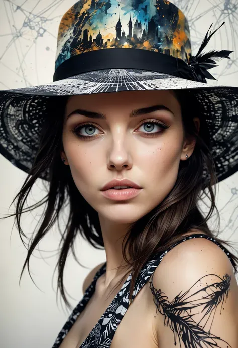 美しい白人の女性, 小さくて日焼けした, 長い金髪