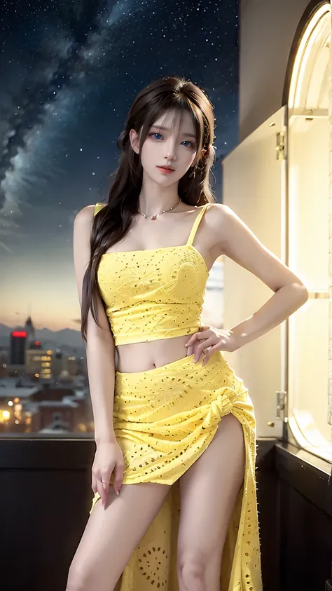 黃色檸檬細肩露腰裝 2025_7_15