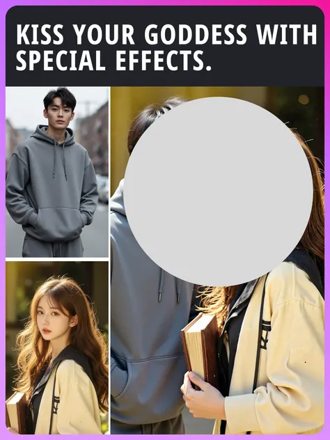 Beije sua deusa com efeitos especiais.