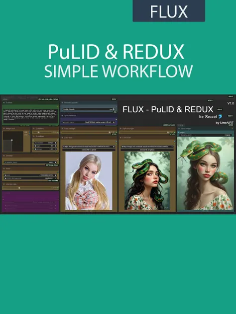 FLUX - PuLID & REDUX - Face and style 